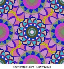 Abstract background - multicolored trend seamless pattern.