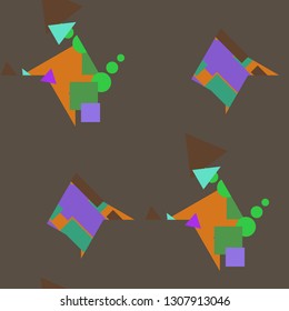 Abstract background - multicolored trend seamless pattern.