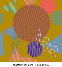 Abstract background - multicolored trend seamless pattern.