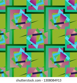 Abstract background - multicolored trend seamless pattern.