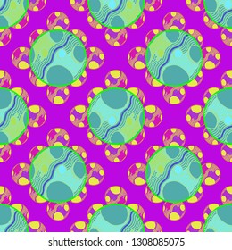 Abstract background - multicolored trend seamless pattern.