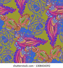 Abstract background - multicolored trend seamless pattern.