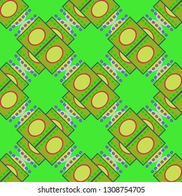 Abstract background - multicolored trend seamless pattern.