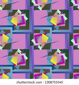 Abstract background - multicolored trend seamless pattern.