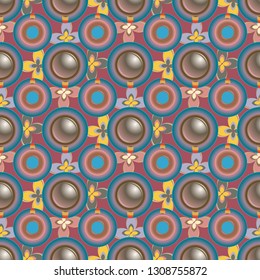 Abstract background - multicolored trend seamless pattern.