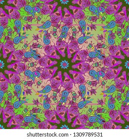 Abstract background - multicolored trend seamless pattern.