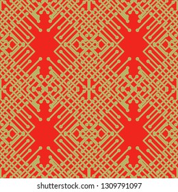 Abstract background - multicolored trend seamless pattern.