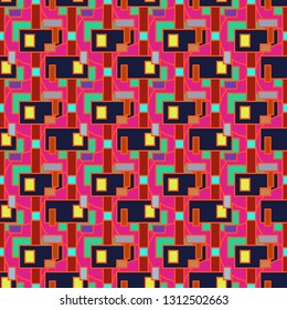 Abstract background - multicolored trend seamless pattern.