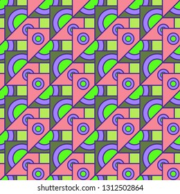 Abstract background - multicolored trend seamless pattern.