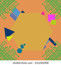 Abstract background - multicolored trend seamless pattern.