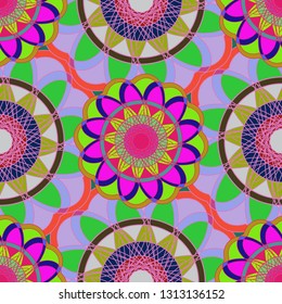 Abstract background - multicolored trend seamless pattern.