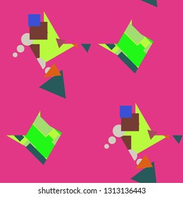 Abstract background - multicolored trend seamless pattern.