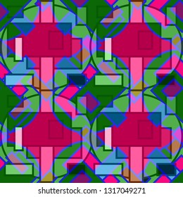 Abstract background - multicolored trend seamless pattern.