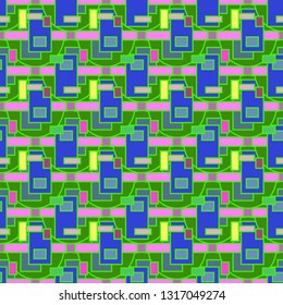 Abstract background - multicolored trend seamless pattern.