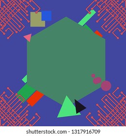 Abstract background - multicolored trend seamless pattern.