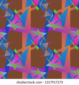 Abstract background - multicolored trend seamless pattern.