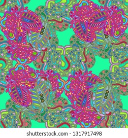 Abstract background - multicolored trend seamless pattern.