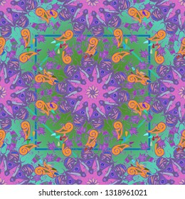 Abstract background - multicolored trend seamless pattern.