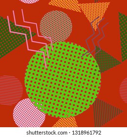Abstract background - multicolored trend seamless pattern.