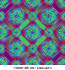 Abstract background - multicolored trend seamless pattern.