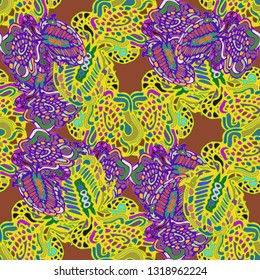 Abstract background - multicolored trend seamless pattern.
