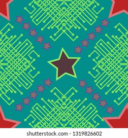 Abstract background - multicolored trend seamless pattern.
