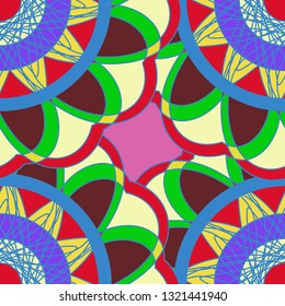 Abstract background - multicolored trend seamless pattern.
