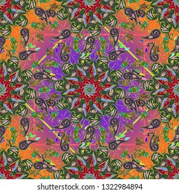 Abstract background - multicolored trend seamless pattern.