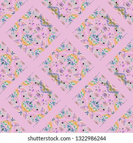 Abstract background - multicolored trend seamless pattern.