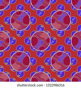 Abstract background - multicolored trend seamless pattern.