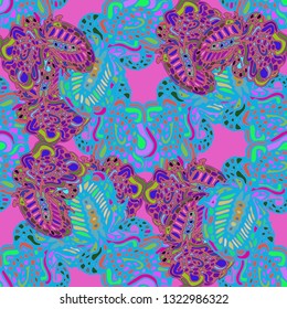 Abstract background - multicolored trend seamless pattern.