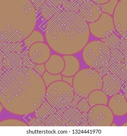 Abstract background - multicolored trend seamless pattern.