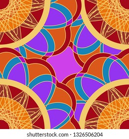 Abstract background - multicolored trend seamless pattern.