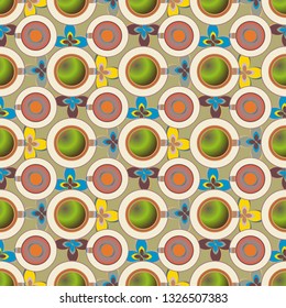 Abstract background - multicolored trend seamless pattern.