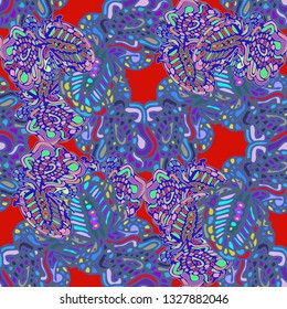 Abstract background - multicolored trend seamless pattern.