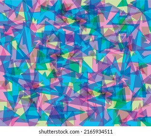 fondo abstracto de formas triangulares multicolores