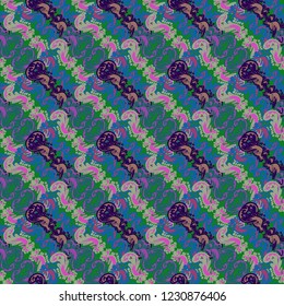 Abstract background multicolored weave diagonal seamless pattern.