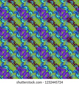 Abstract background multicolored weave diagonal seamless pattern.