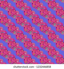 Abstract background multicolored weave diagonal seamless pattern.