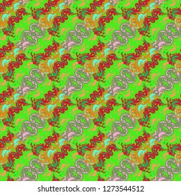 Abstract background multicolored weave diagonal seamless pattern.