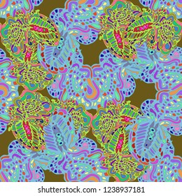 Abstract background multicolored weave seamless pattern.