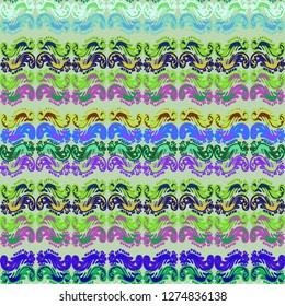 Abstract background multicolored weave striped seamless pattern.