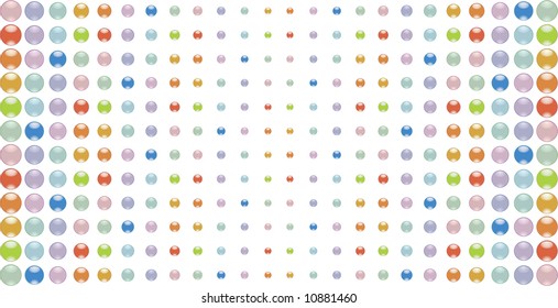 Abstract background from multi-coloured glass buttons. Vector illustration