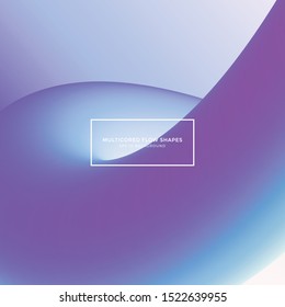 abstract background, multicored flow shapes