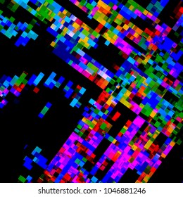 Abstract background from multiple forms. Bright geometric texture.