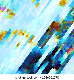 Abstract background from multiple forms. Bright geometric texture.