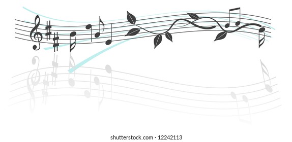 abstract background, music