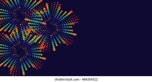 Abstract background, music, fireworks.For flayers ,labels,Wallpapers,booklets,fabrics,t-shirts, and so on.Vector illustration.