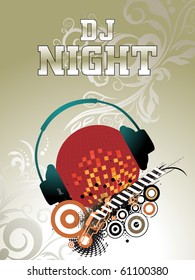 fondo abstracto para la música, ilustración vectorial