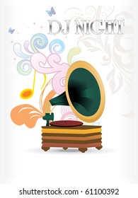 abstract background for music, vector illustration